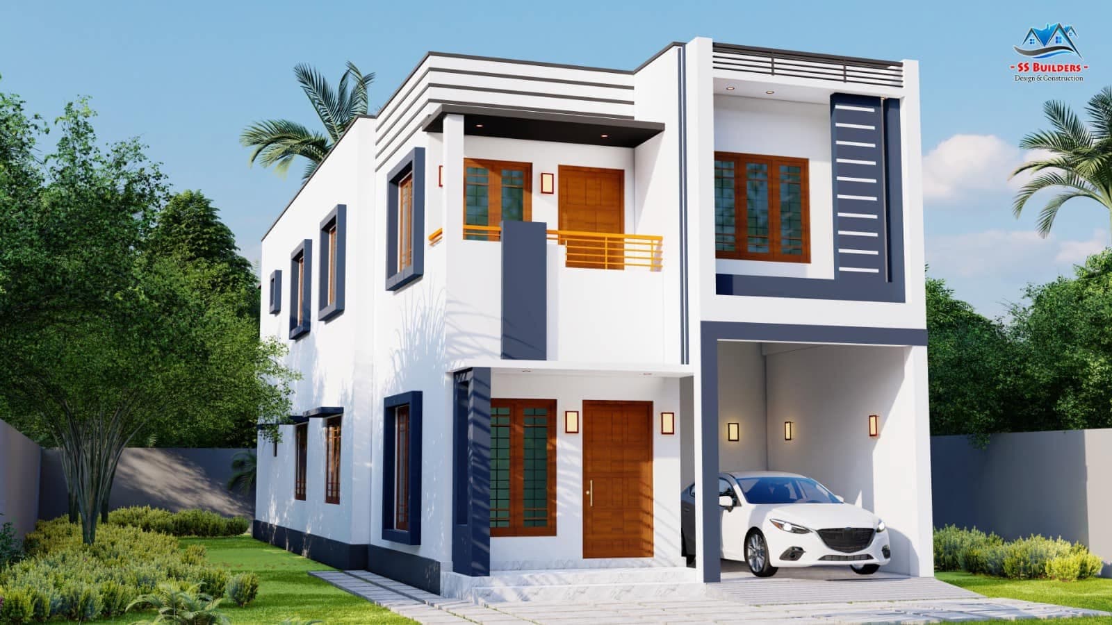 Detail of a House Design architectural visualisation